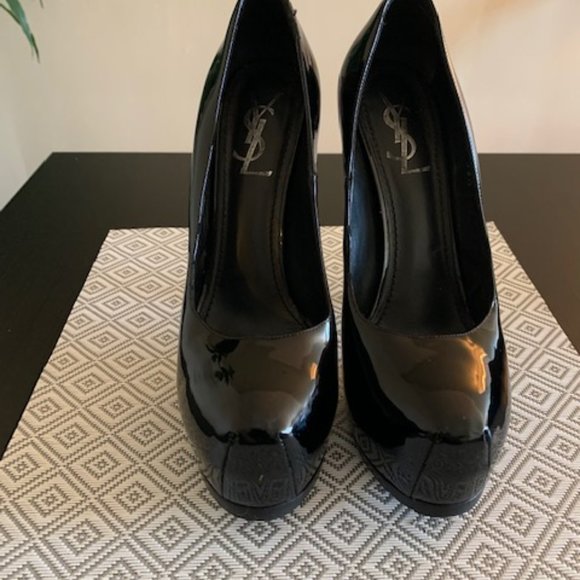 Shoes, Black Pantent, YSL - Picture 10 of 13